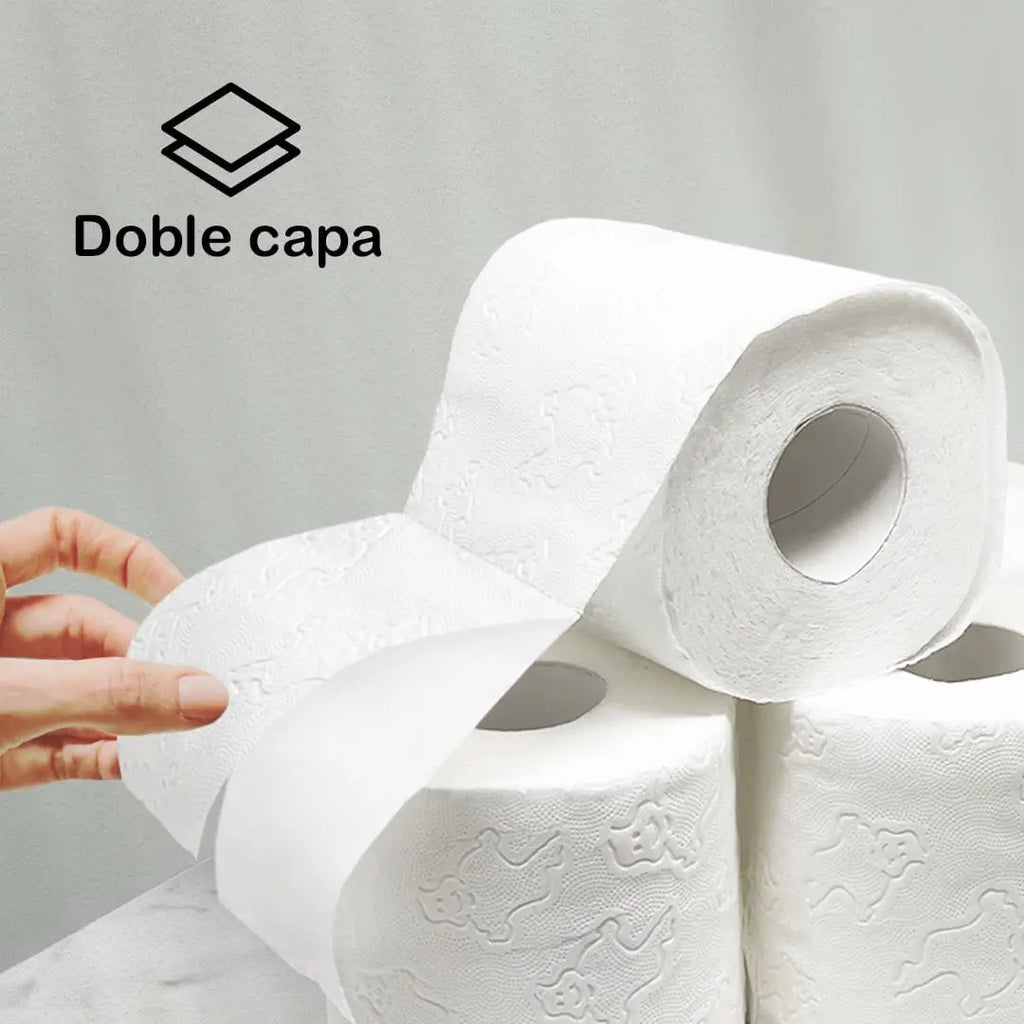 60 Rotoli Carta igienica a doppio strato morbida e resistente