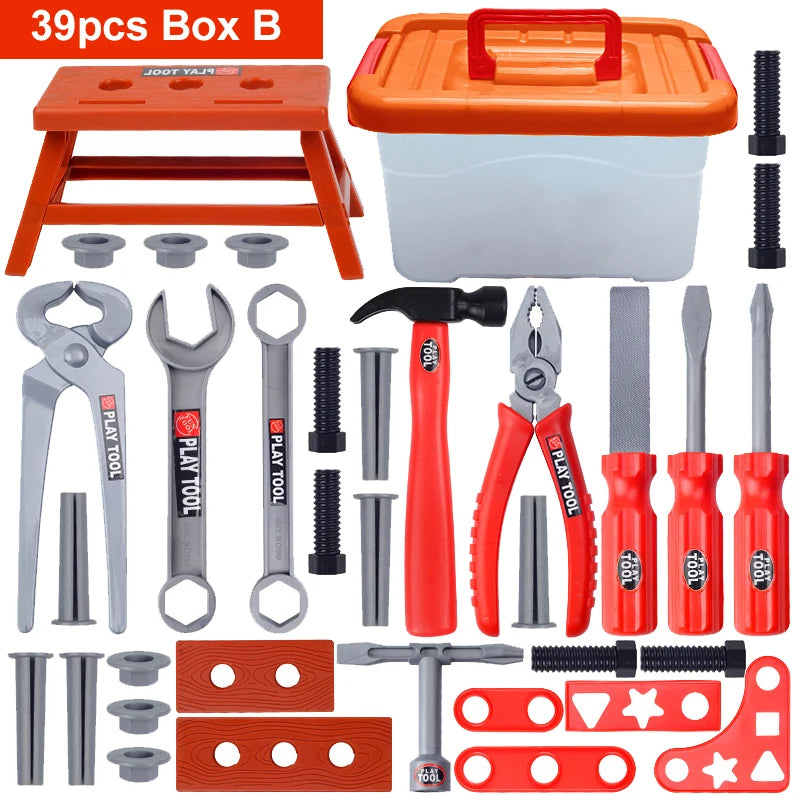 Set di attrezzi per bambini con trapano 55-68 Pz