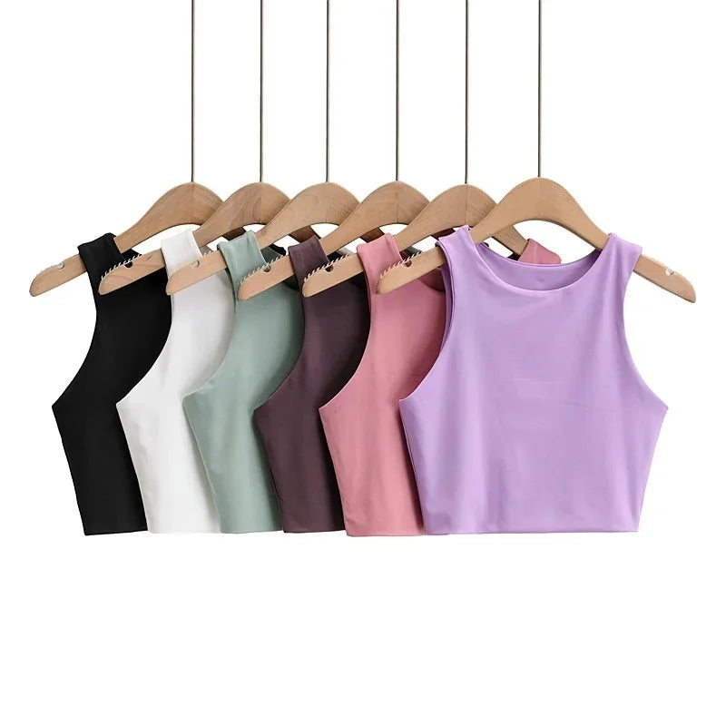 Sexy Slim Senza Maniche Doppio Nylon di buona qualità 6 colori