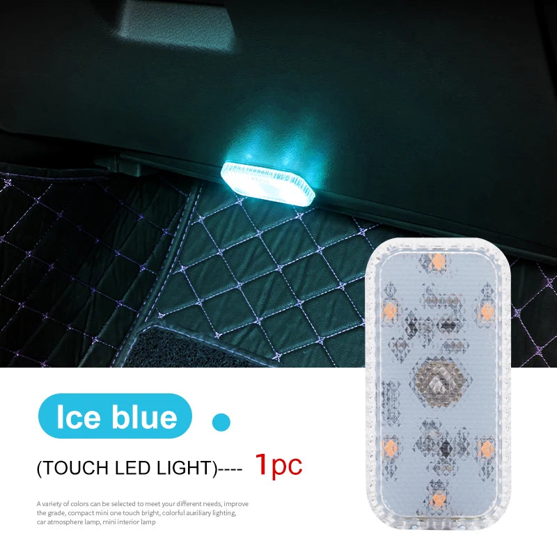 LED Touch Light Mini Wireless Auto Illuminazione per interni Ricarica USB