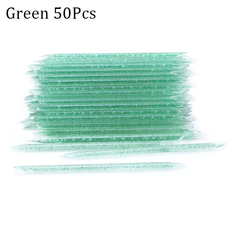 100 pezzi Nail Art Cuticle Pusher Riutilizzabile a doppia estremità Strumento professionale per la rimozione delle cuticole
