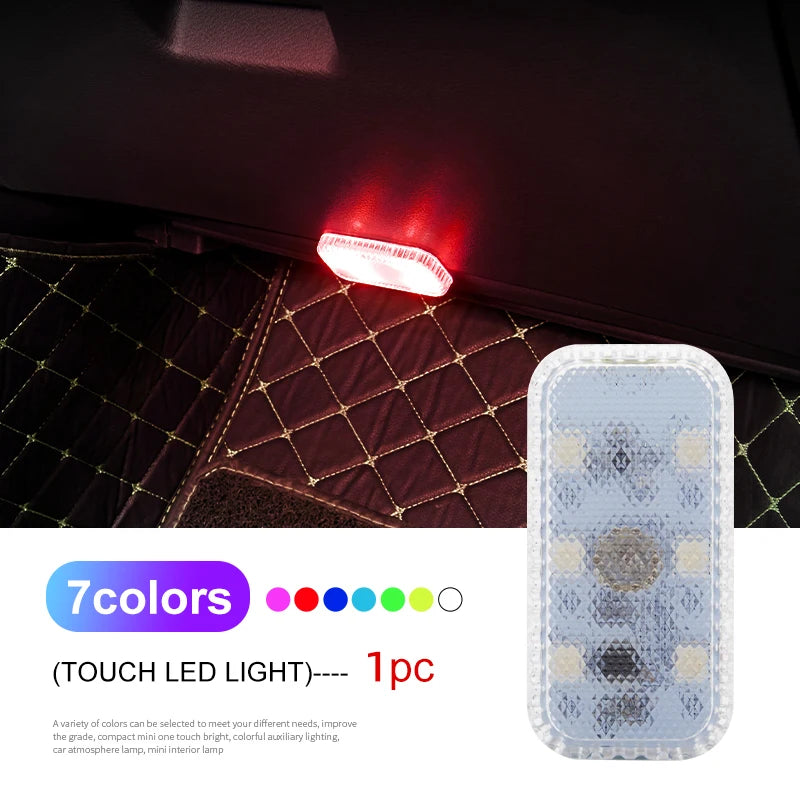 LED Touch Light Mini Wireless Auto Illuminazione per interni Ricarica USB