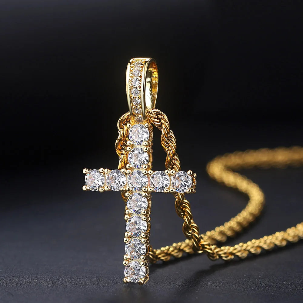 Collana con ciondolo a croce Unisex