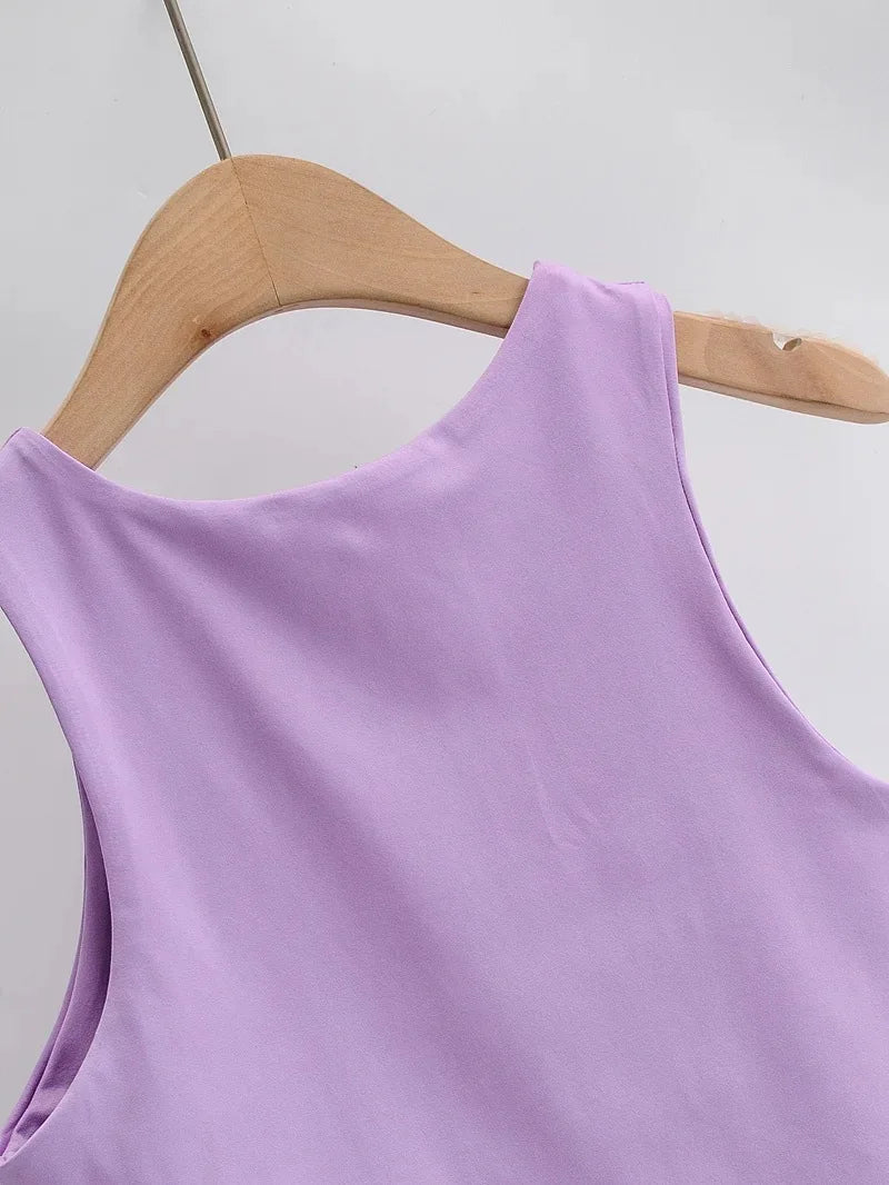 Sexy Slim Senza Maniche Doppio Nylon di buona qualità 6 colori