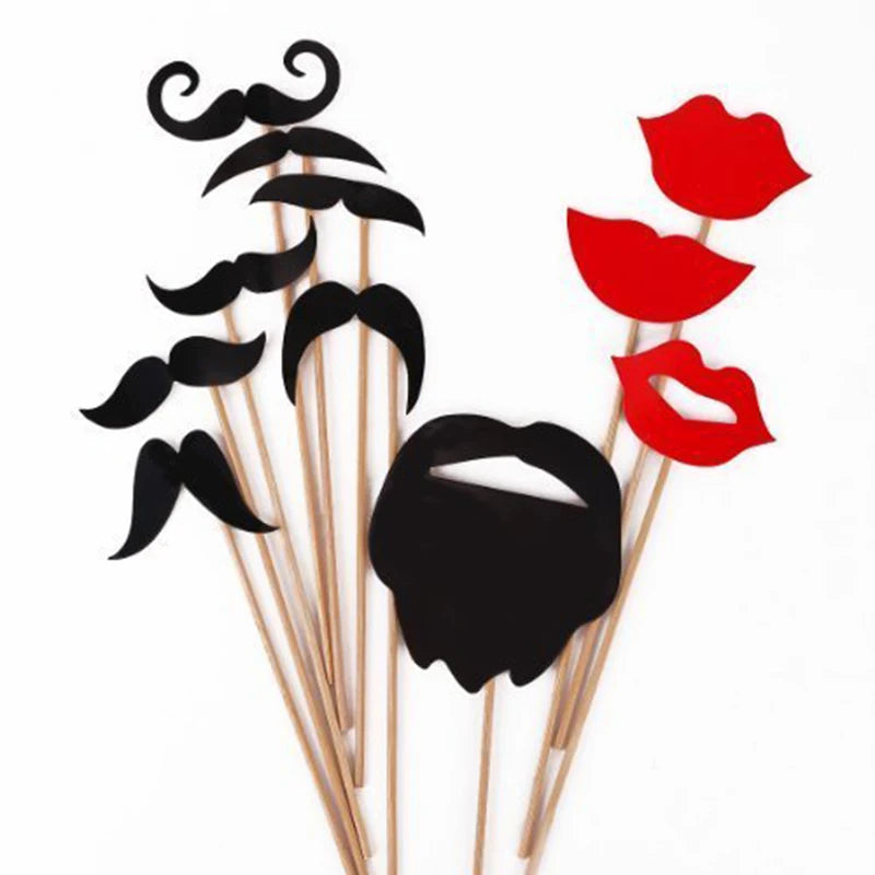 10-58 pezzi Divertimento Decorazione di nozze Photo Booth Props Fai da te Forniture per feste