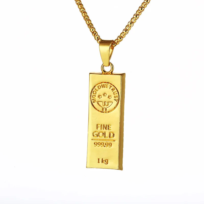 Collana con lingotto d’oro