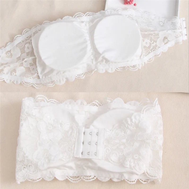Bralet in pizzo senza spalline