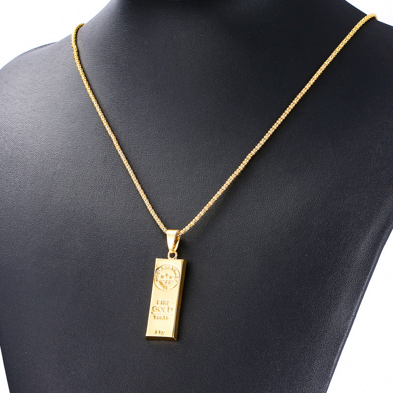 Collana con lingotto d’oro