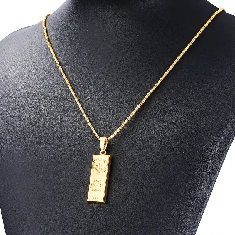 Collana con lingotto d’oro