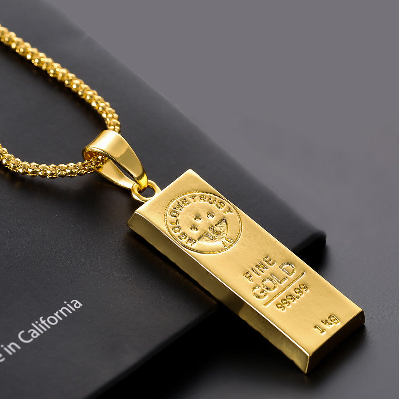 Collana con lingotto d’oro