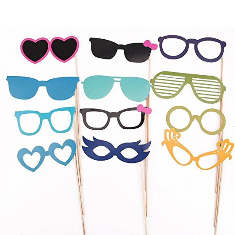 10-58 pezzi Divertimento Decorazione di nozze Photo Booth Props Fai da te Forniture per feste