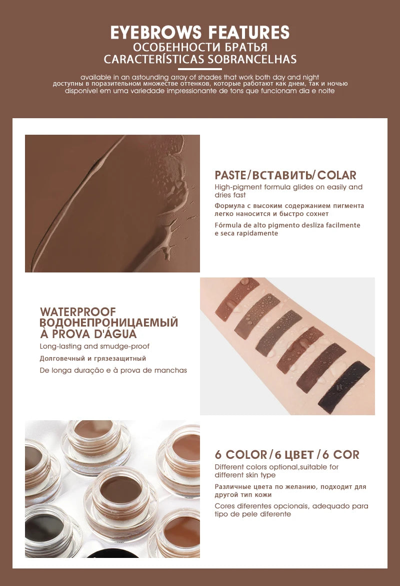 IMAGIC Professional Eyebrow Gel 6 Colori
