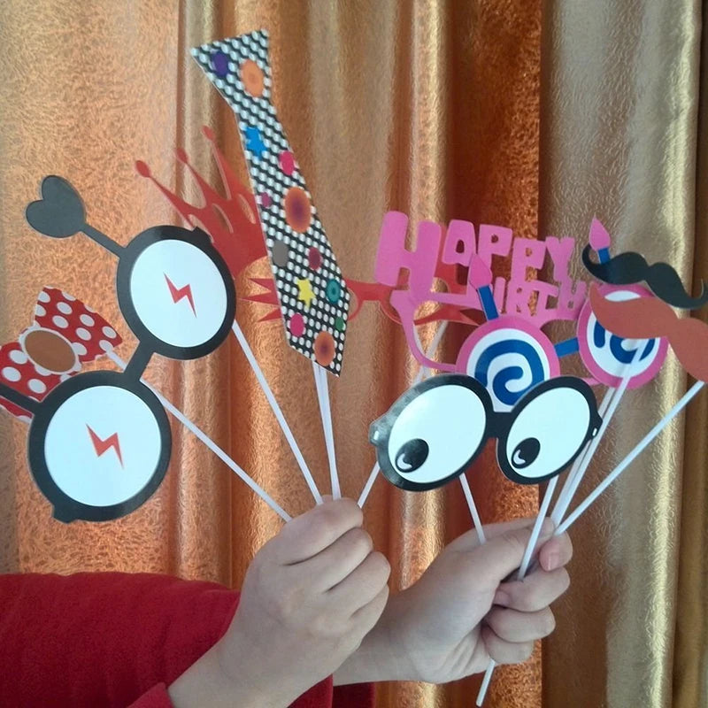 10-58 pezzi Divertimento Decorazione di nozze Photo Booth Props Fai da te Forniture per feste