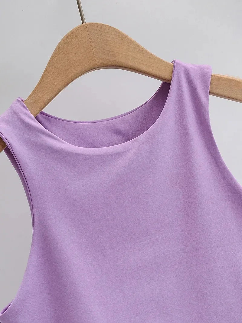 Sexy Slim Senza Maniche Doppio Nylon di buona qualità 6 colori