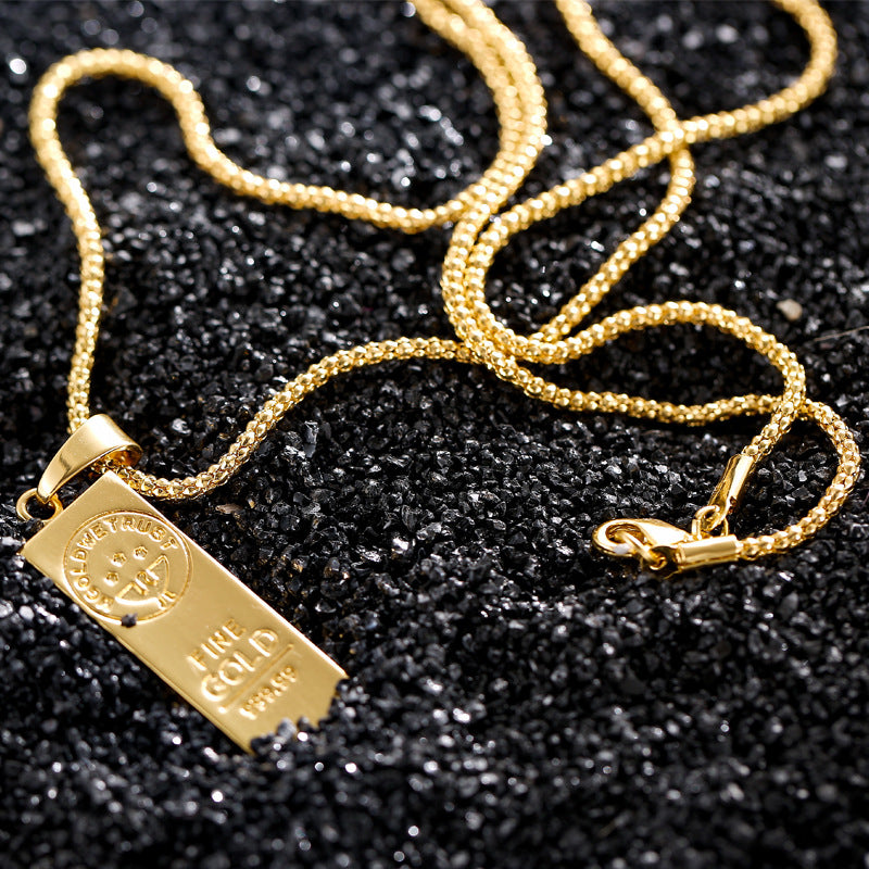 Collana con lingotto d’oro