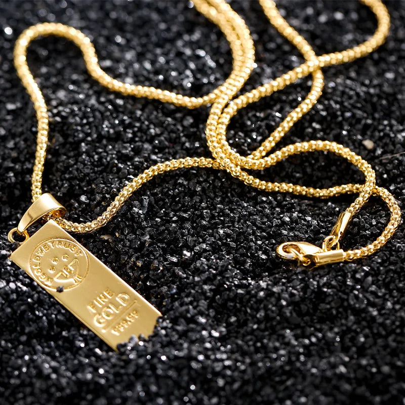 Collana con lingotto d’oro