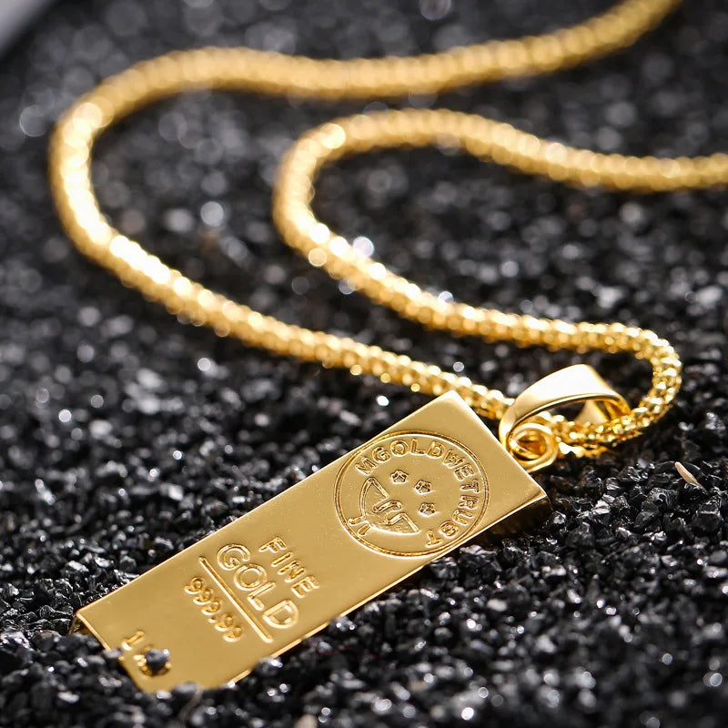 Collana con lingotto d’oro