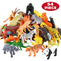 Mini Set di animali della giungla Realistici 54 pezzi