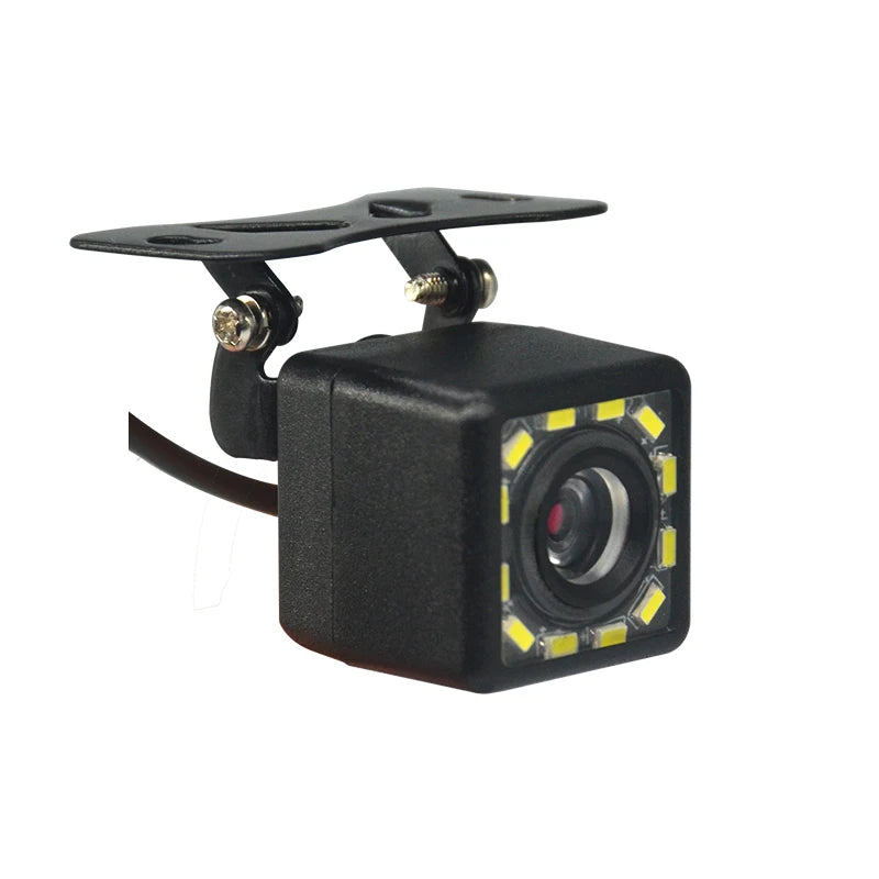 Hippcron Telecamera posteriore per auto 4 LED Visione notturna Reverse Monitor di parcheggio Impermeabile 170 gradi HD Video