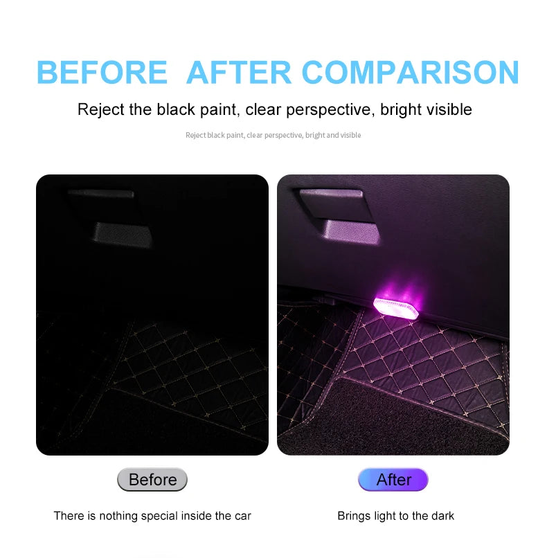 LED Touch Light Mini Wireless Auto Illuminazione per interni Ricarica USB