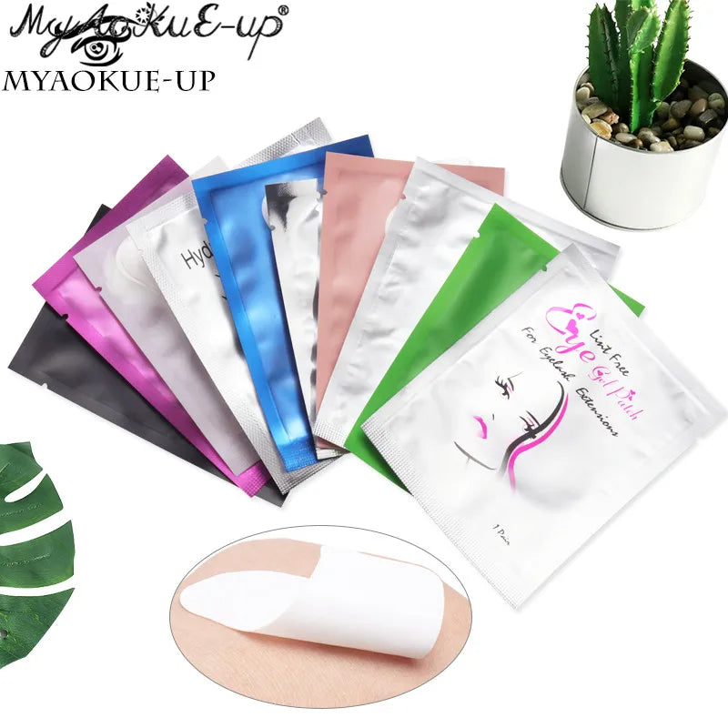 50 paia di estensione delle ciglia in Hydrogel Eye Pad Gel Adesivo