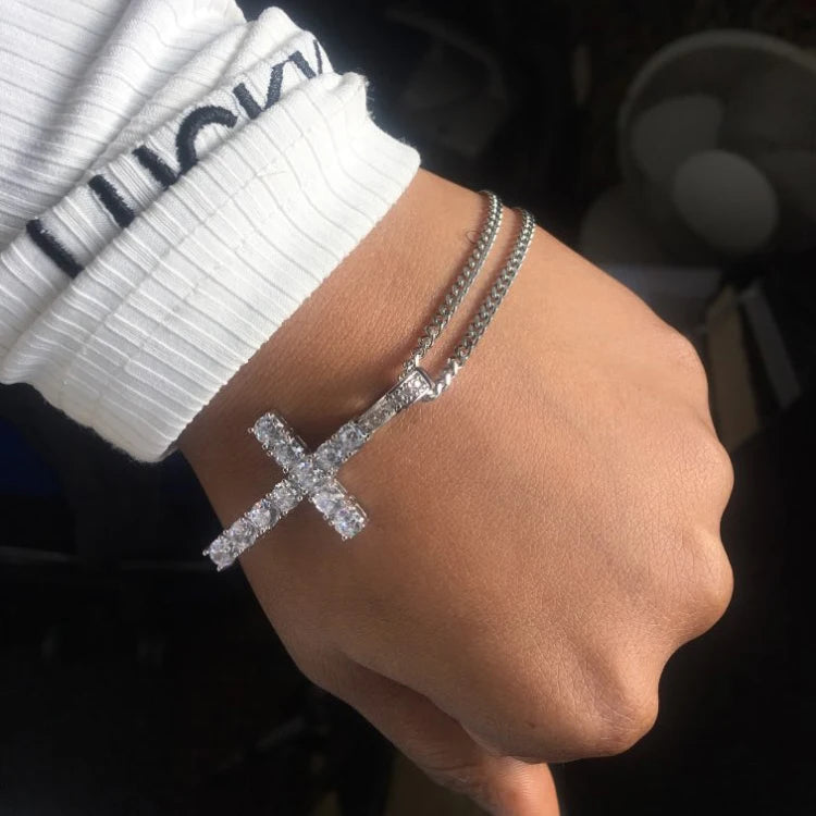 Collana con ciondolo a croce Unisex