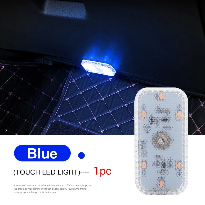 LED Touch Light Mini Wireless Auto Illuminazione per interni Ricarica USB
