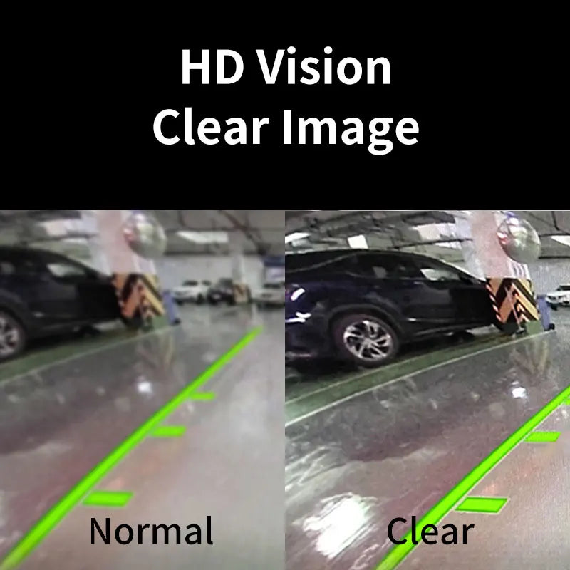 Hippcron Telecamera posteriore per auto 4 LED Visione notturna Reverse Monitor di parcheggio Impermeabile 170 gradi HD Video