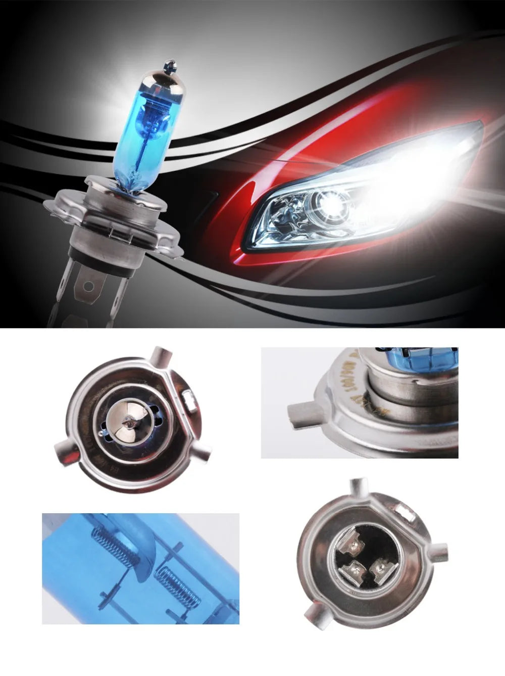 H7 100W 12V 55W Fari per auto ad alta potenza