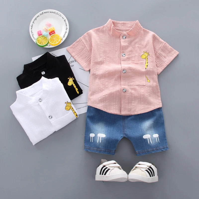 Set 2 Pz bambini Top Denim 0-4 anni