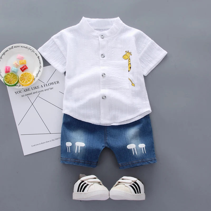 Set 2 Pz bambini Top Denim 0-4 anni
