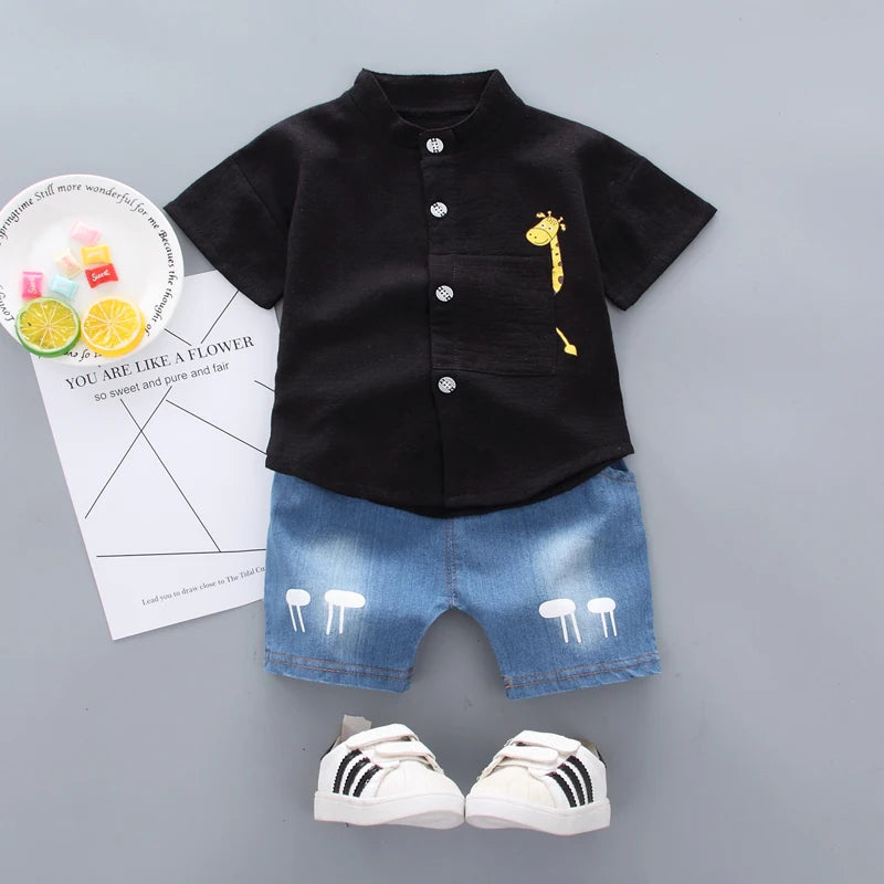 Set 2 Pz bambini Top Denim 0-4 anni