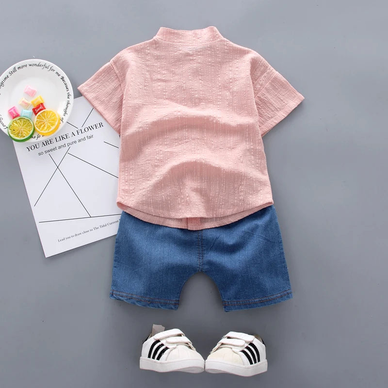 Set 2 Pz bambini Top Denim 0-4 anni