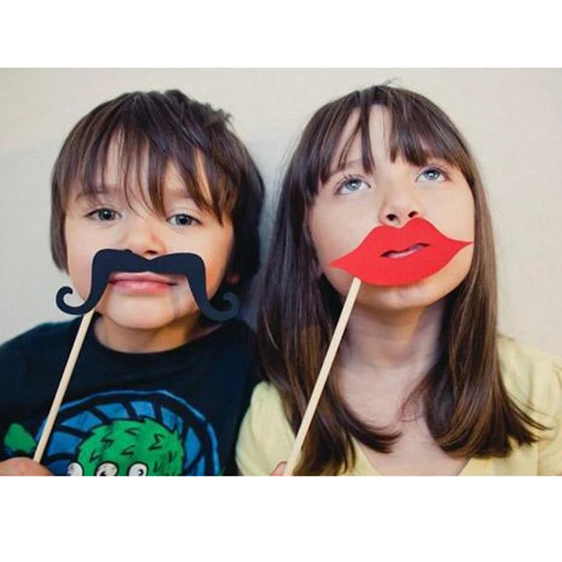 10-58 pezzi Divertimento Decorazione di nozze Photo Booth Props Fai da te Forniture per feste