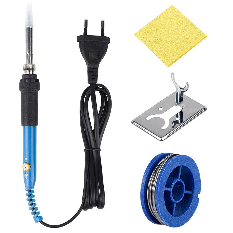 🇺🇸JCD 220V 60W Saldatore elettrico a temperatura regolabile di qualità Kit completo