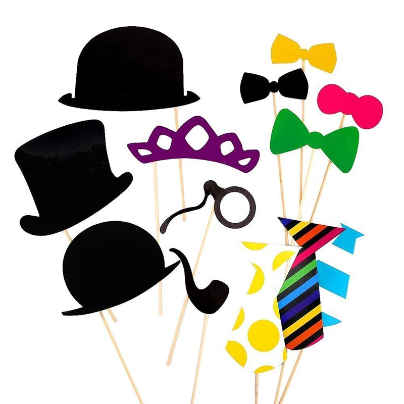 10-58 pezzi Divertimento Decorazione di nozze Photo Booth Props Fai da te Forniture per feste