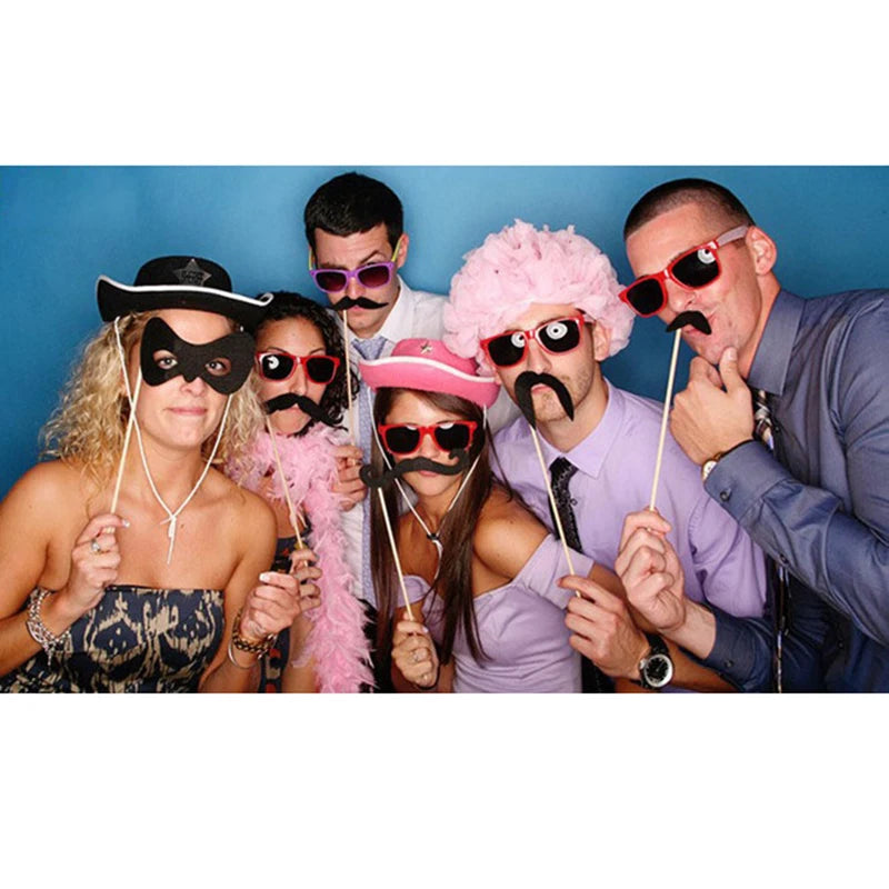 10-58 pezzi Divertimento Decorazione di nozze Photo Booth Props Fai da te Forniture per feste