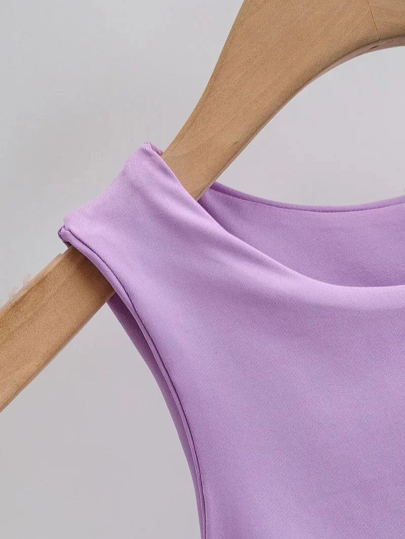 Sexy Slim Senza Maniche Doppio Nylon di buona qualità 6 colori