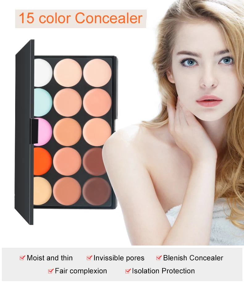 Trucco Professionale Fondotinta Palette 15 Colori