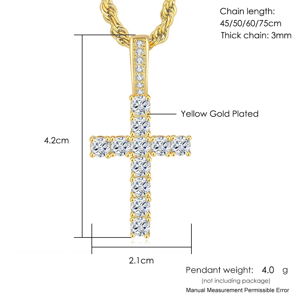 Collana con ciondolo a croce Unisex