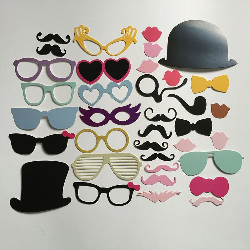 10-58 pezzi Divertimento Decorazione di nozze Photo Booth Props Fai da te Forniture per feste