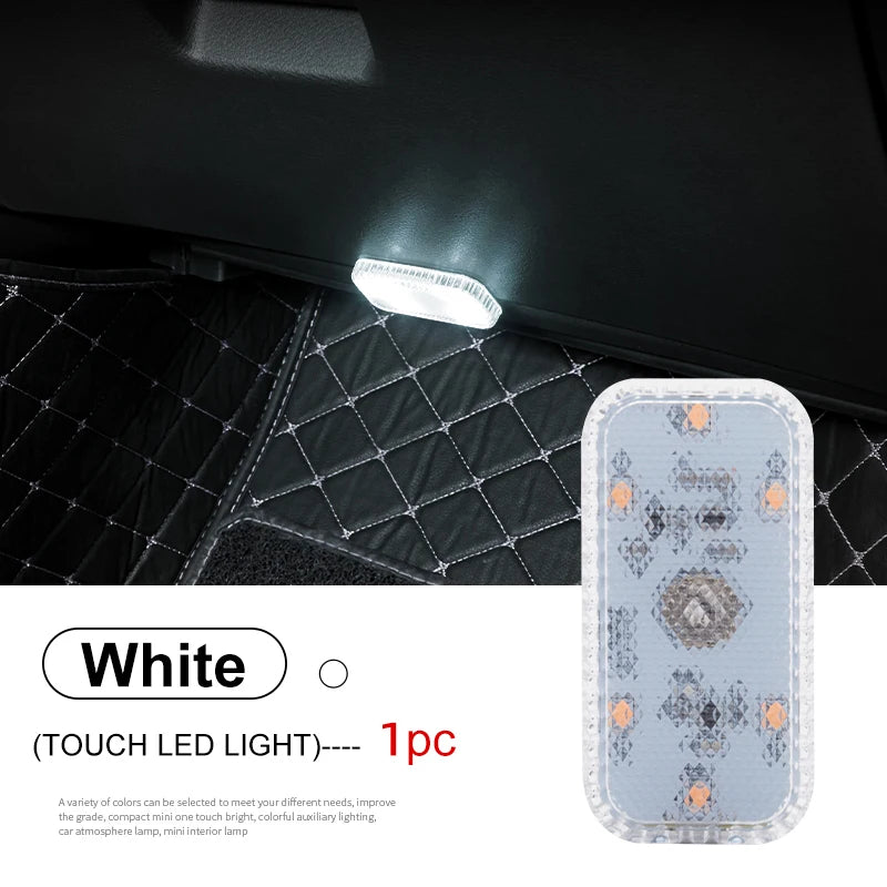 LED Touch Light Mini Wireless Auto Illuminazione per interni Ricarica USB