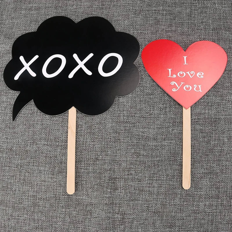 10-58 pezzi Divertimento Decorazione di nozze Photo Booth Props Fai da te Forniture per feste