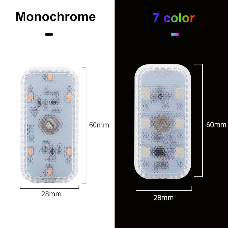 LED Touch Light Mini Wireless Auto Illuminazione per interni Ricarica USB