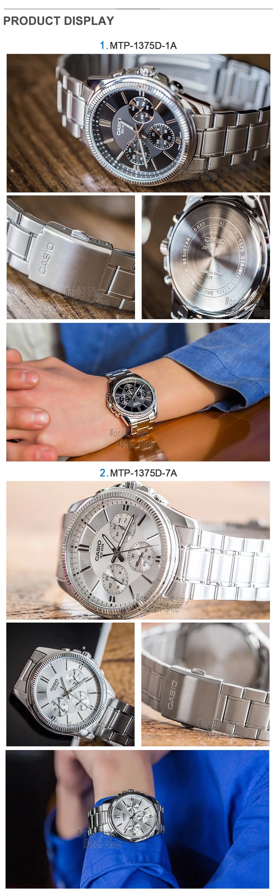 Casio Orologio da uomo impermeabile vari modelli