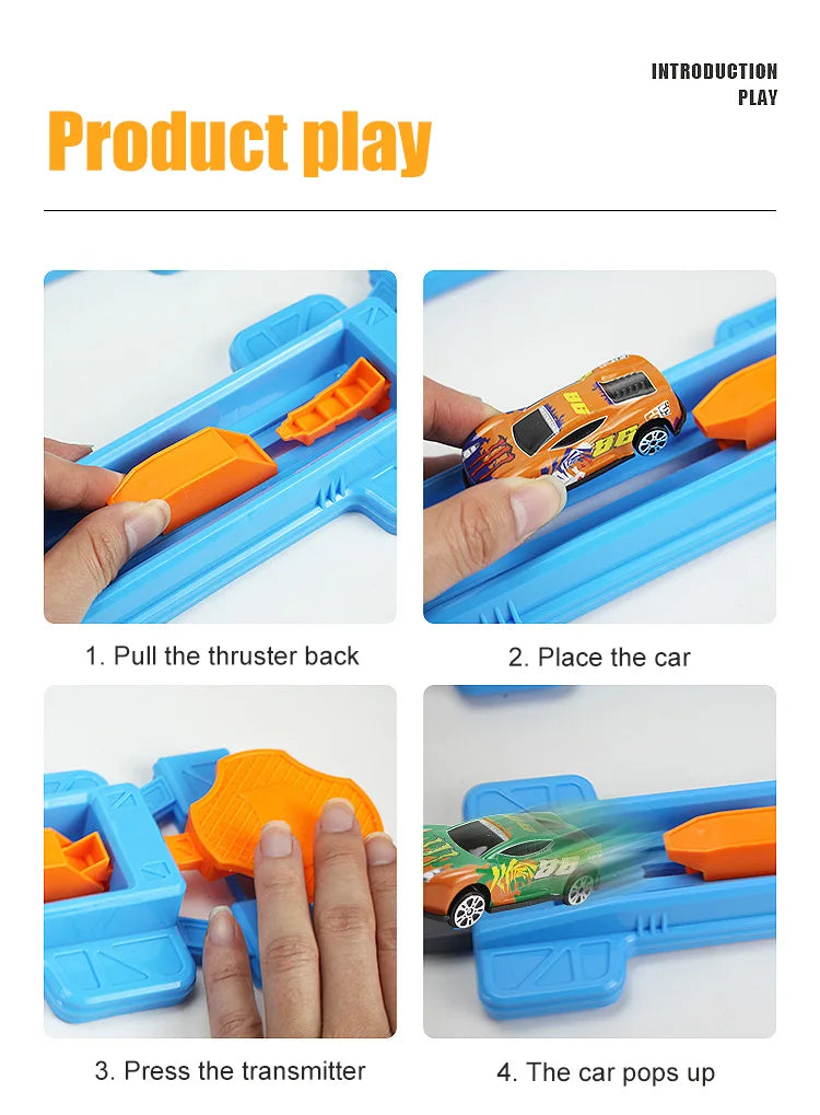 Giocattoli per bambini Pista da corsa Fai da te Kit di binari assemblati