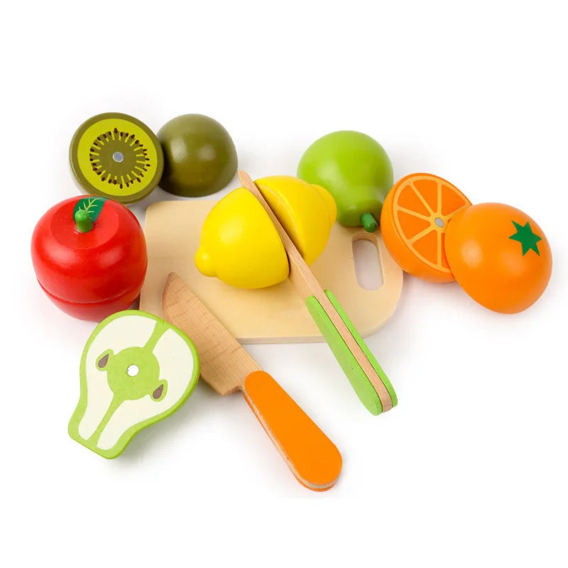Giocattolo montessoriano di legno Taglio di frutta e verdura Educazione precoce