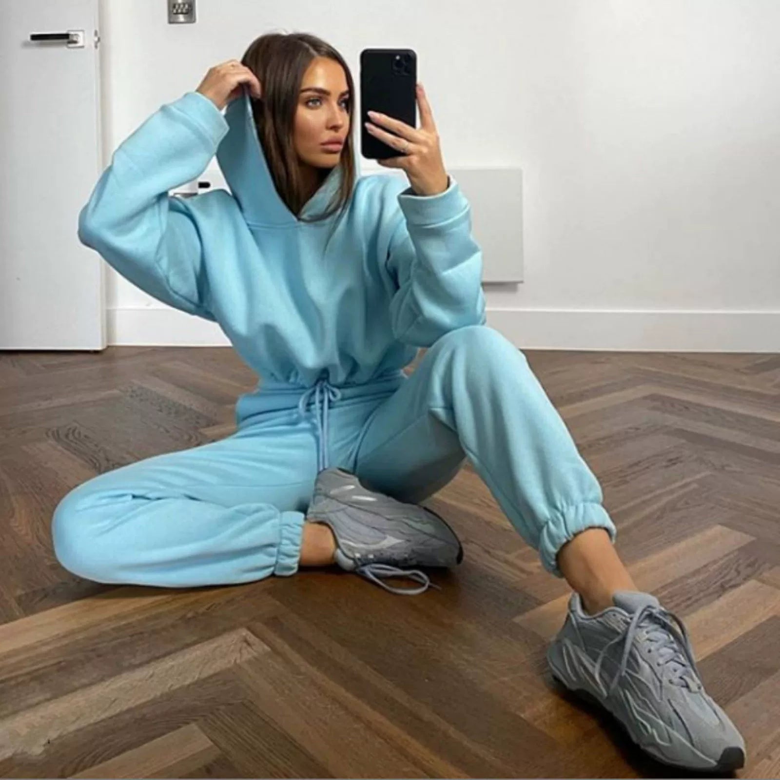 Tuta casual sportivo a maniche lunghe