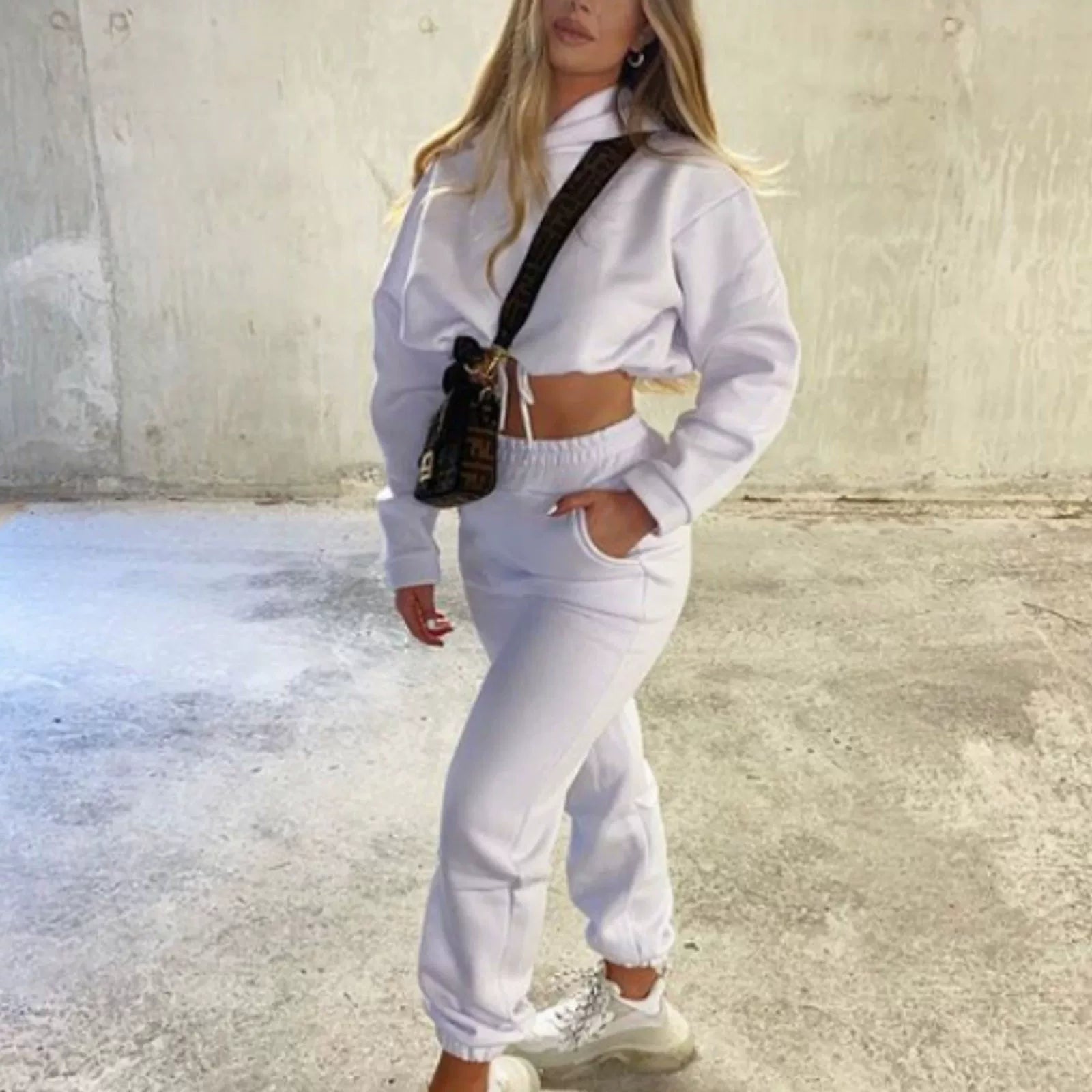 Tuta casual sportivo a maniche lunghe