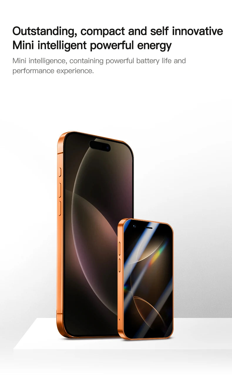 Mini smartphone con schermo da 3,0 pollici, 2 GB di RAM e 16 GB di spazio di archiviazione. Supporta più applicazioni, riconoscimento facciale Top